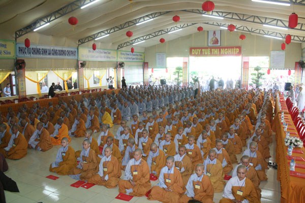 Đại giới đàn Thiện Nhu trọng thể khai mạc
