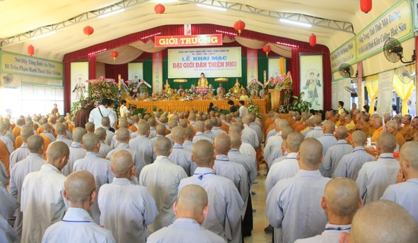 Đại giới đàn Thiện Nhu trọng thể khai mạc