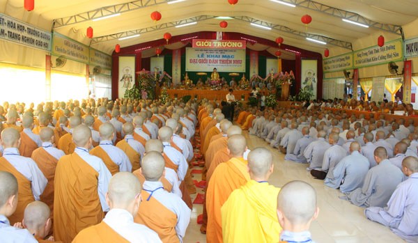 Đại giới đàn Thiện Nhu trọng thể khai mạc