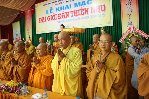 Đại giới đàn Thiện Nhu trọng thể khai mạc