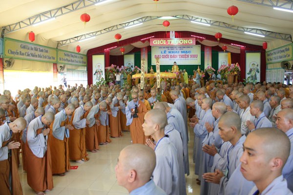 Đại giới đàn Thiện Nhu trọng thể khai mạc