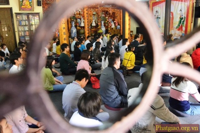 Hà Nội: Gần 200 học viên dự ngày tu an lạc tại chùa Đình Quán