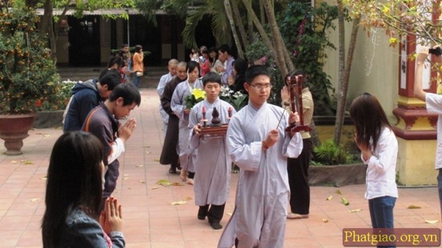 Hà Nội: Gần 200 học viên dự ngày tu an lạc tại chùa Đình Quán