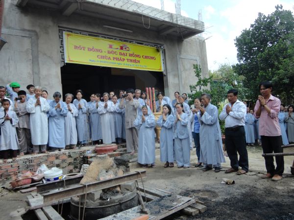TP.HCM: Lễ đúc đại hồng chung chùa Pháp Thiện