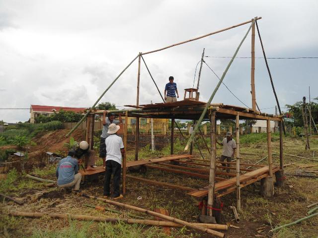 Công tác chuẩn bị khai mạc khóa tu hè 2013 Chùa linh Quang ĐăkNông