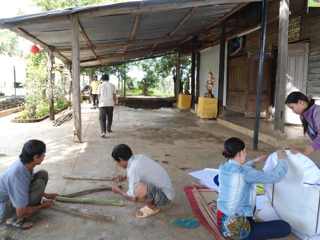 Công tác chuẩn bị khai mạc khóa tu hè 2013 Chùa linh Quang ĐăkNông