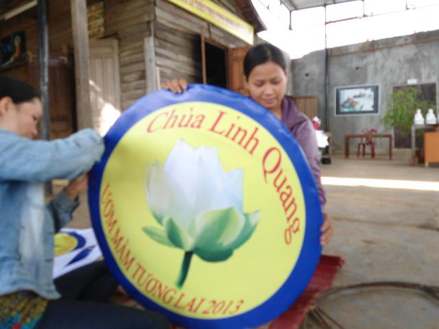 Công tác chuẩn bị khai mạc khóa tu hè 2013 Chùa linh Quang ĐăkNông