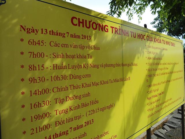Công tác chuẩn bị khai mạc khóa tu hè 2013 Chùa linh Quang ĐăkNông