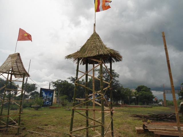 Công tác chuẩn bị khai mạc khóa tu hè 2013 Chùa linh Quang ĐăkNông