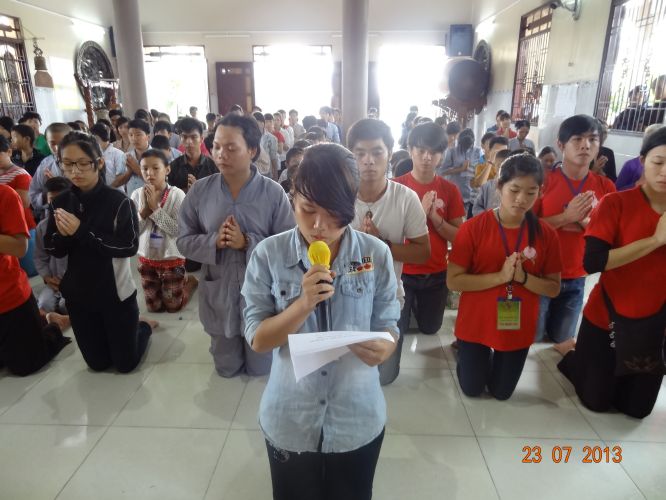 Long An: Bế mạc khóa tu mùa hè “Sống và Khát Vọng”