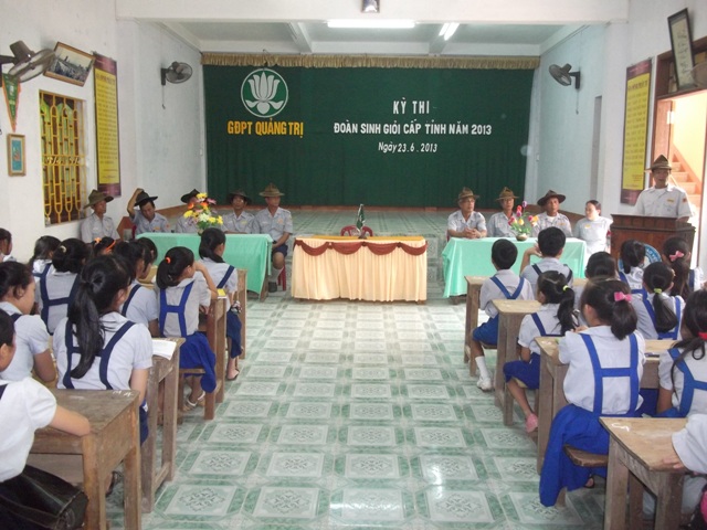 Quảng Trị: GĐPT Quảng Trị Tổ chức thi đoàn sinh giỏi năm 2013