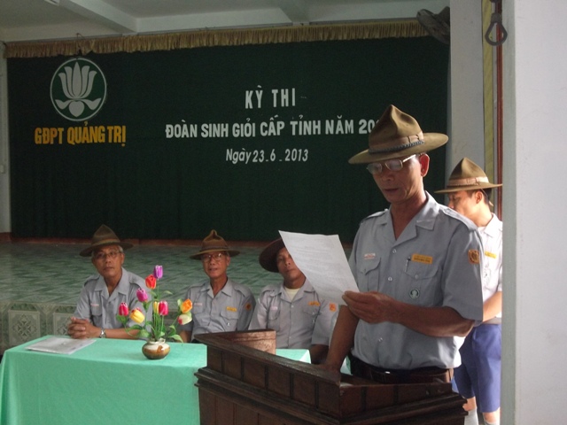 Quảng Trị: GĐPT Quảng Trị Tổ chức thi đoàn sinh giỏi năm 2013