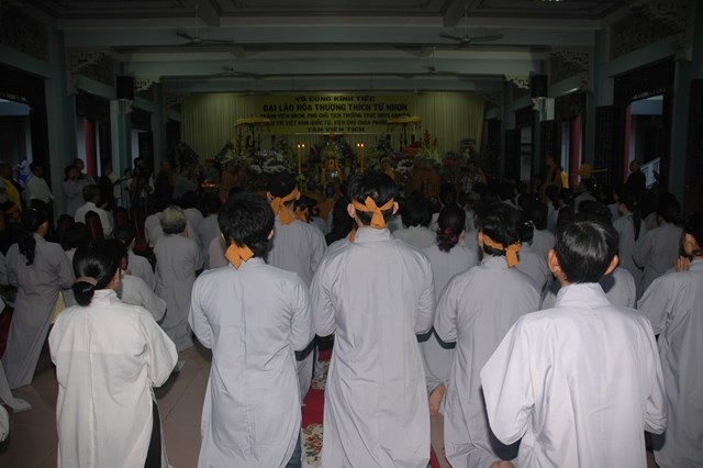 Chùm ảnh: Lễ trà tỳ nhục thân Đại lão HT. Thích Từ Nhơn