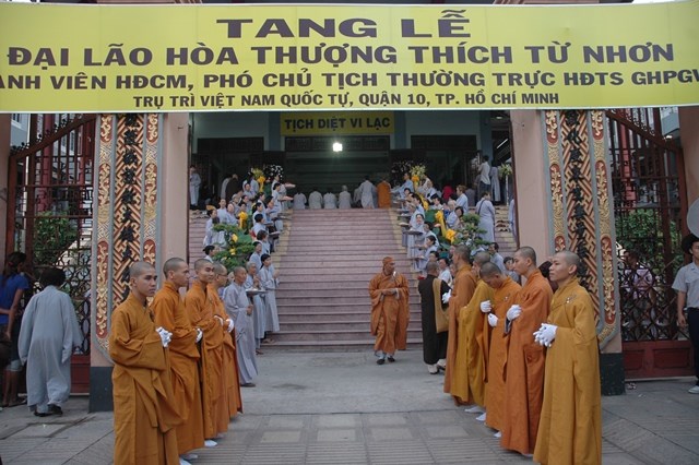 Chùm ảnh: Lễ trà tỳ nhục thân Đại lão HT. Thích Từ Nhơn