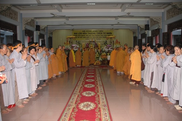 Chùm ảnh: Lễ trà tỳ nhục thân Đại lão HT. Thích Từ Nhơn