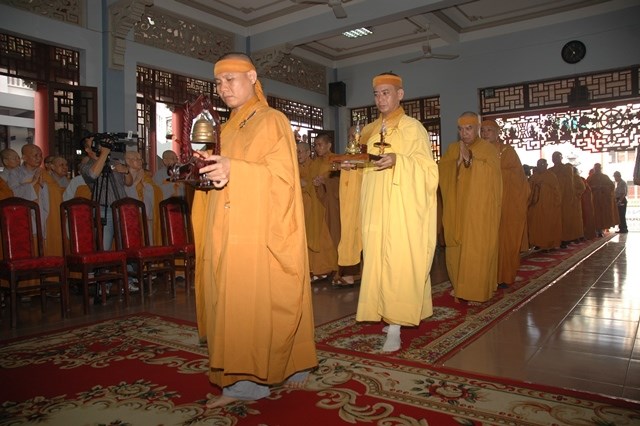 Chùm ảnh: Lễ trà tỳ nhục thân Đại lão HT. Thích Từ Nhơn