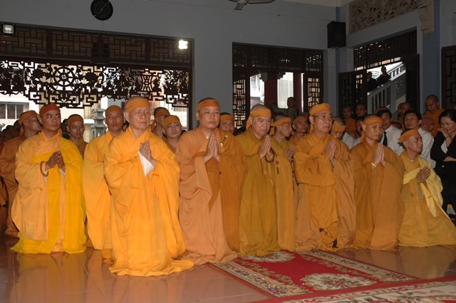 Chùm ảnh: Lễ trà tỳ nhục thân Đại lão HT. Thích Từ Nhơn