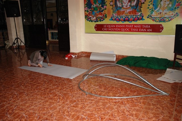 TP. HCM: Quá trình thực hiện mô hình Thất Liên Đăng chào mừng Phật Đản 2557