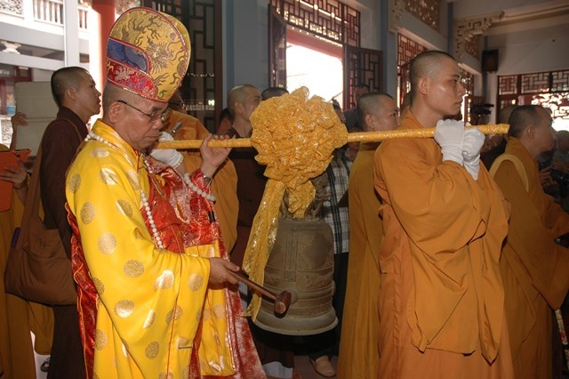 Chùm ảnh: Lễ trà tỳ nhục thân Đại lão HT. Thích Từ Nhơn