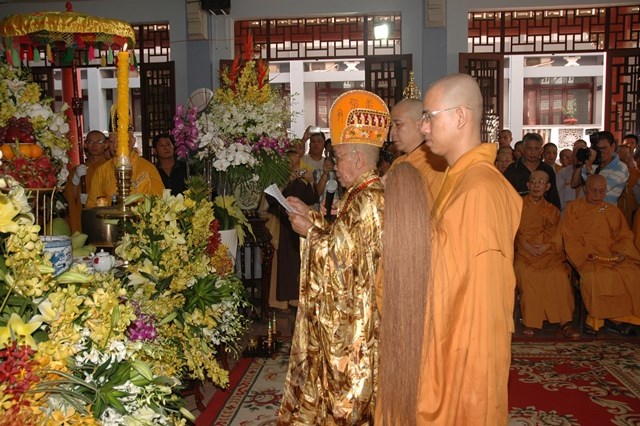 Chùm ảnh: Lễ trà tỳ nhục thân Đại lão HT. Thích Từ Nhơn