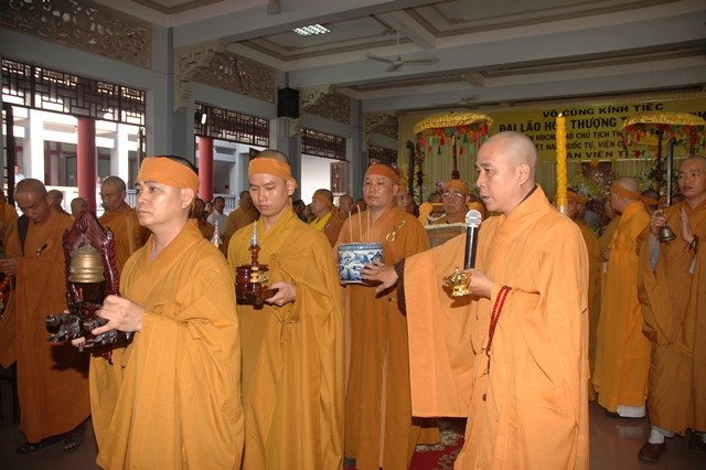 Chùm ảnh: Lễ trà tỳ nhục thân Đại lão HT. Thích Từ Nhơn