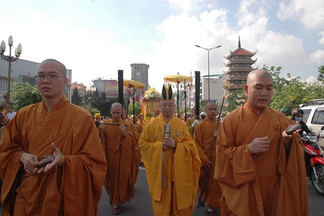 Chùm ảnh: Lễ trà tỳ nhục thân Đại lão HT. Thích Từ Nhơn