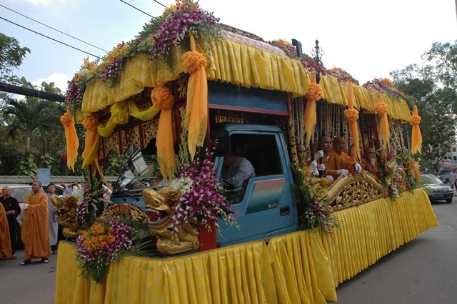 Chùm ảnh: Lễ trà tỳ nhục thân Đại lão HT. Thích Từ Nhơn