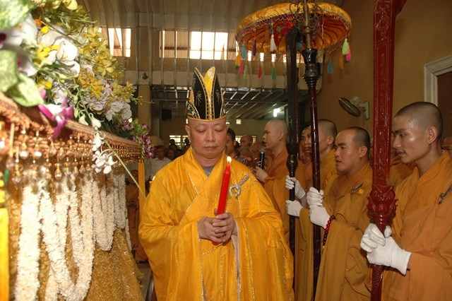 Chùm ảnh: Lễ trà tỳ nhục thân Đại lão HT. Thích Từ Nhơn