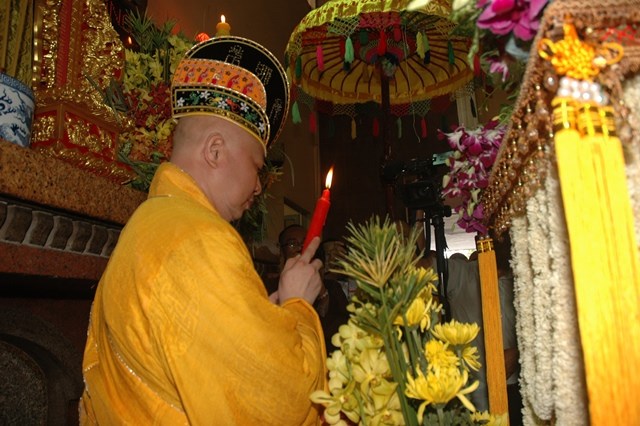 Chùm ảnh: Lễ trà tỳ nhục thân Đại lão HT. Thích Từ Nhơn