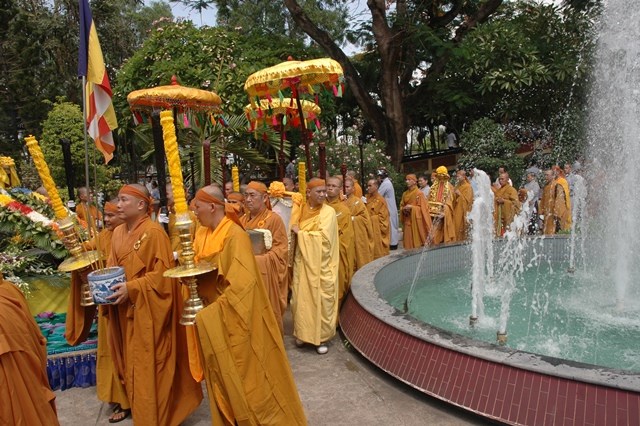 Chùm ảnh: Lễ trà tỳ nhục thân Đại lão HT. Thích Từ Nhơn