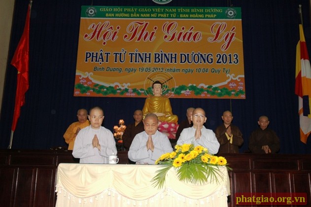 Bình Dương: Hội thi giáo lý Phật tử lần thứ 1