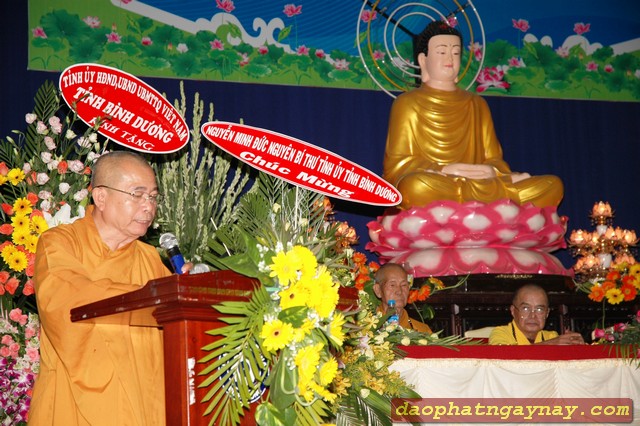 Bình Dương: Lễ đón nhận xác lập kỷ lục &quot;Tượng Phật Nhập Niết Bàn Nằm Trên Mái Chùa Dài Nhất Châu Á&quot;