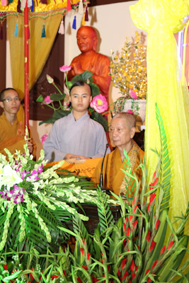 TP.HCM: HT. Thích Trí Quảng ban Pháp thoại tại tổ đình Giác Lâm