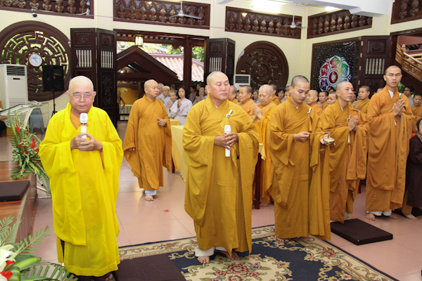 TP.HCM: HT. Thích Trí Quảng ban Pháp thoại tại tổ đình Giác Lâm