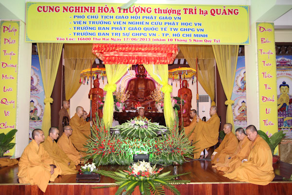 TP.HCM: HT. Thích Trí Quảng ban Pháp thoại tại tổ đình Giác Lâm