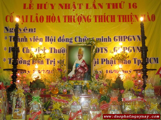 TP. HCM: Lễ húy kỵ lần thứ 16 cố đại lão HT. Thích Thiện Hào