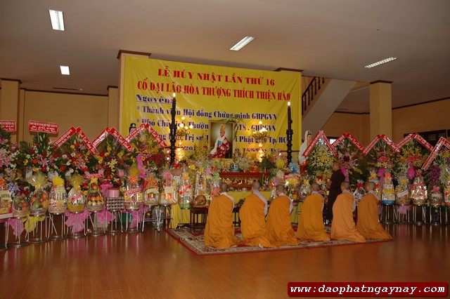 TP. HCM: Lễ húy kỵ lần thứ 16 cố đại lão HT. Thích Thiện Hào