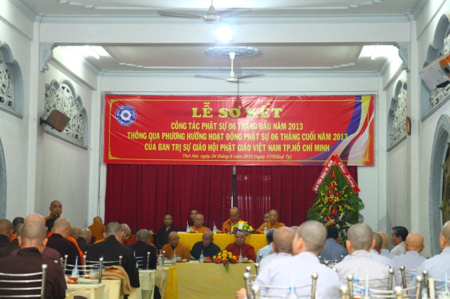 TP. HCM: Hội nghị sơ kết công tác Phật sự 6 tháng đầu năm 2013
