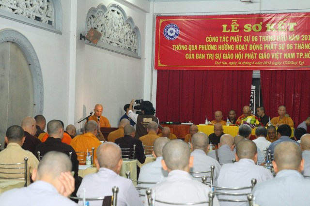TP. HCM: Hội nghị sơ kết công tác Phật sự 6 tháng đầu năm 2013