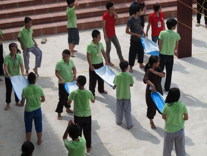 Hà Nội: Chùm ảnh cuộc thi trò chơi dân gian khóa tu chùa Nam Dư Thượng
