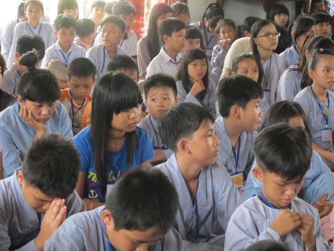 Tiền Giang: Khóa tu “vươn tới những ước mơ” với “Bến đổ đời con”