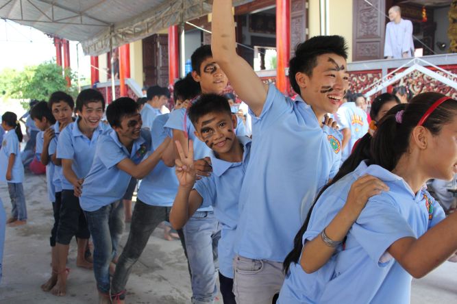 Khánh Hòa: Chùm ảnh vui nhộn hành trình về nguồn khóa tu mùa hè “Ơn nghĩa sinh thành”