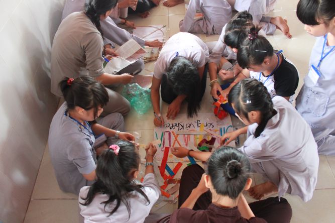 Long An: Cánh diều tuổi thơ tại khóa tu “Sống và Khát vọng”