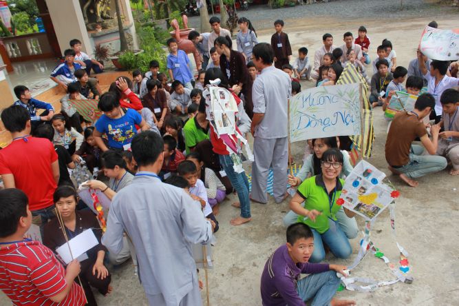 Long An: Cánh diều tuổi thơ tại khóa tu “Sống và Khát vọng”