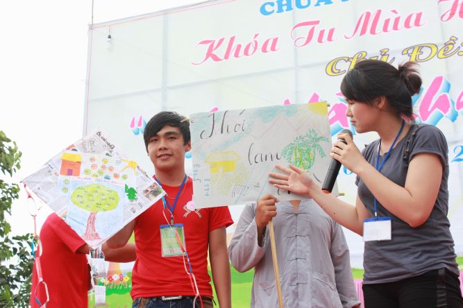 Long An: Cánh diều tuổi thơ tại khóa tu “Sống và Khát vọng”