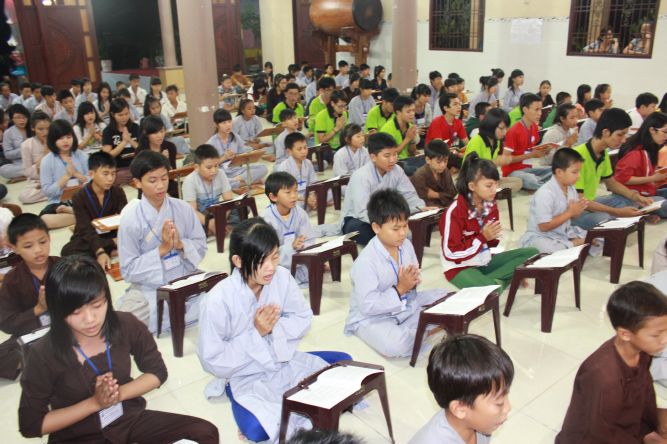 Long An: Cuộc thi “Tìm kiếm tài năng trẻ” tại khóa tu “Sống và Khát Vọng”