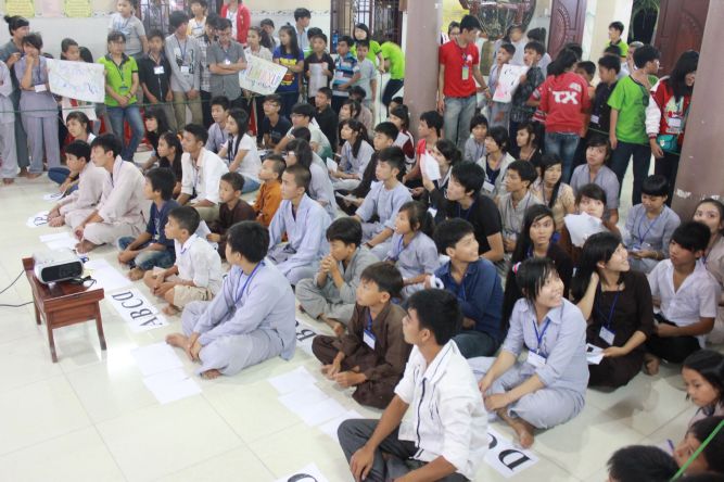Long An: Cuộc thi “Tìm kiếm tài năng trẻ” tại khóa tu “Sống và Khát Vọng”
