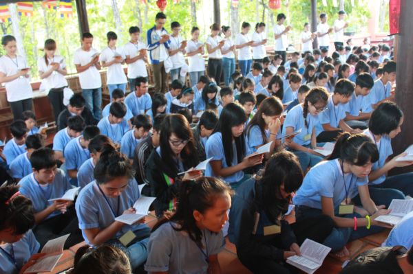 Đắc Lắc: Ngày sinh hoạt thứ hai của khóa tu Thiện Tài Đồng Tử