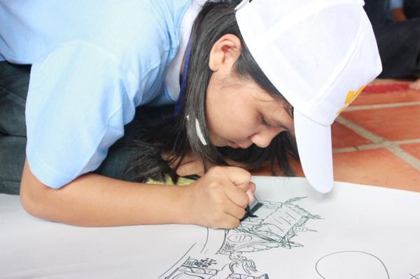 Hội thi vẻ tại khóa tu Thiện Tài Đồng Tử