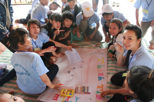 Hội thi vẻ tại khóa tu Thiện Tài Đồng Tử